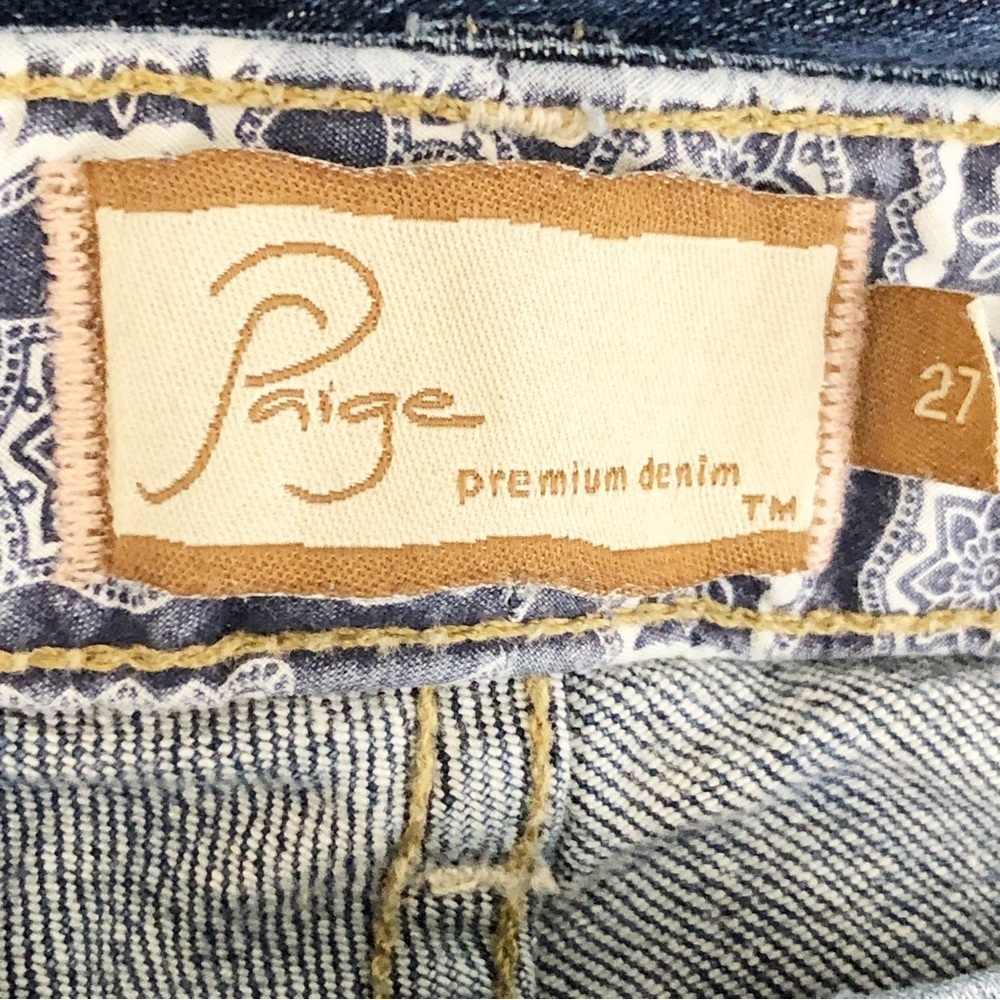 PAIGE Dark Blue Boot Cut Jeans - Picture 5 of 12